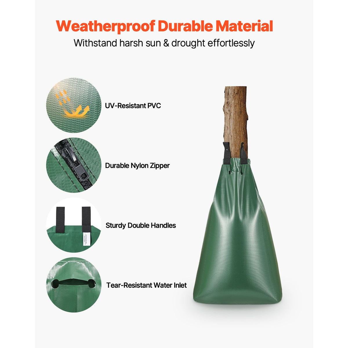 Tree Watering Bag 3 Packs 20 Gallons Slow Release Tree Water Bag Durable