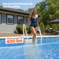 VEVOR 4-Step White Robust Pool Ladder of 2 Handrails for 1219.2-1371.6 mm Pools