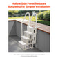 VEVOR 4-Step White Robust Pool Ladder of 2 Handrails for 1219.2-1371.6 mm Pools