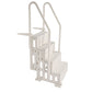 VEVOR 4-Step White Robust Pool Ladder of 2 Handrails for 1219.2-1371.6 mm Pools