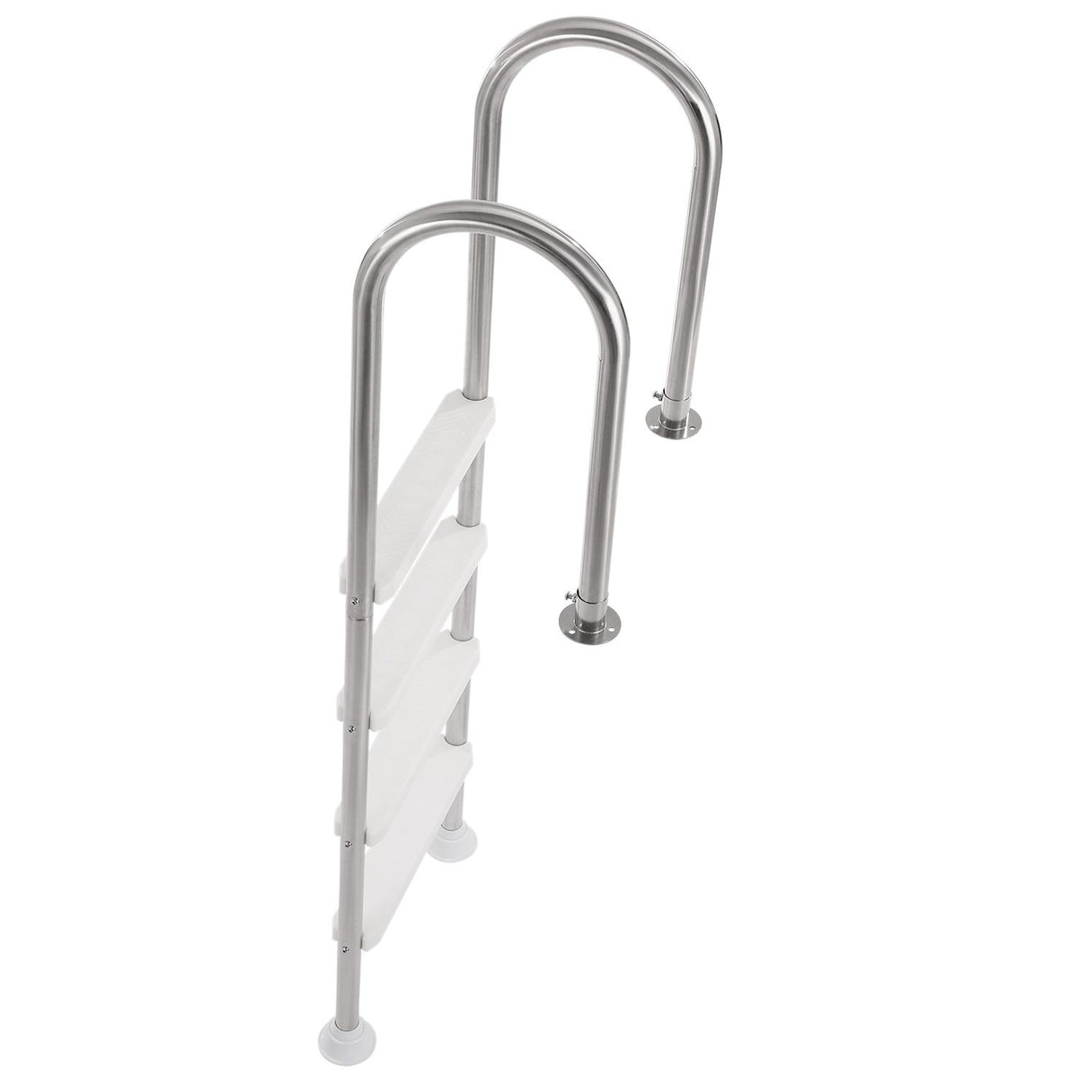 VEVOR 4-Step Stainless Steel Pool Ladder of 2 Handrail for 1371.6 mm Decked Pool