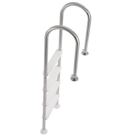 VEVOR 4-Step Stainless Steel Pool Ladder of 2 Handrail for 1371.6 mm Decked Pool