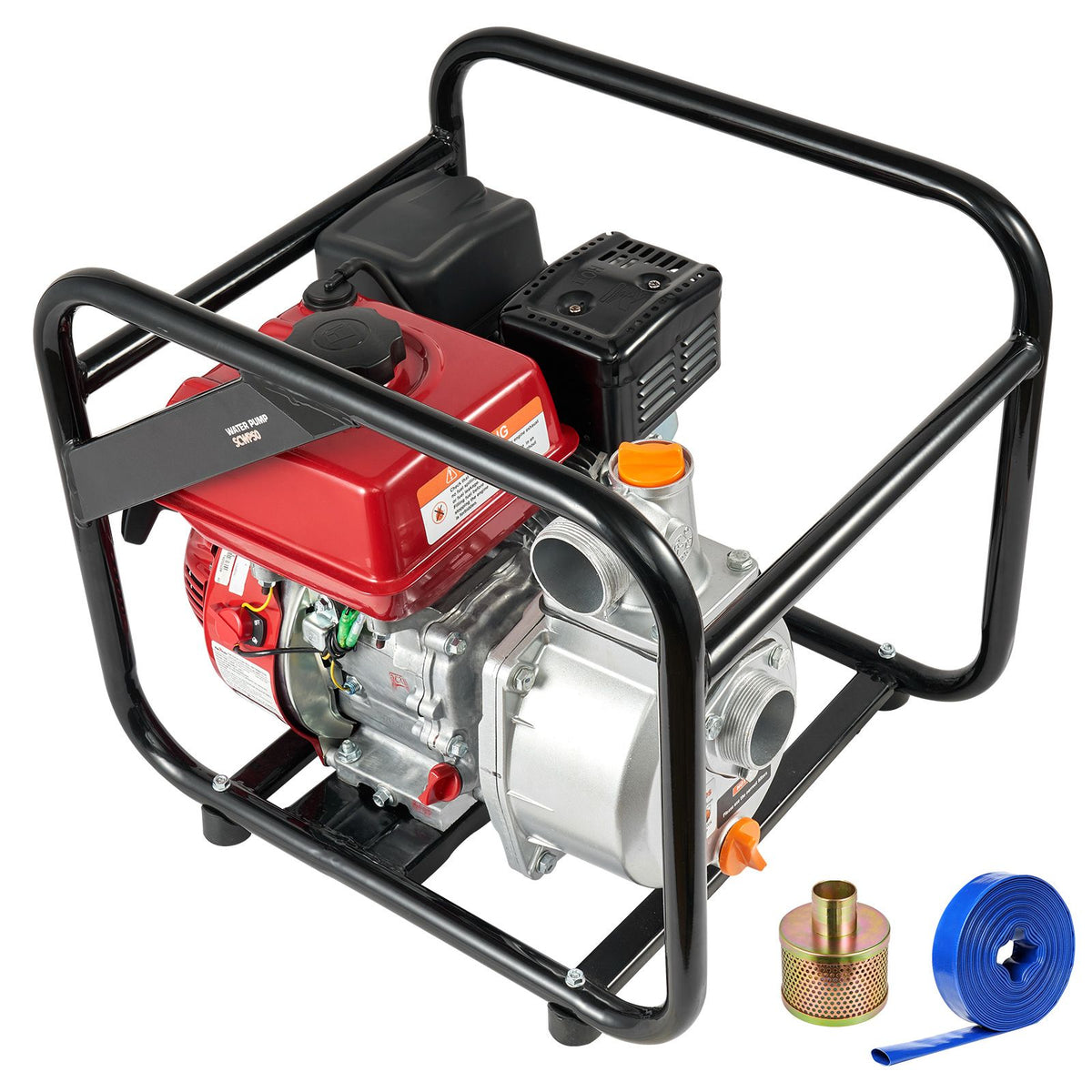 VEVOR Gasoline Engine Water Pump Gas Powered Transfer Pump 50 mm 7HP 4-Stroke