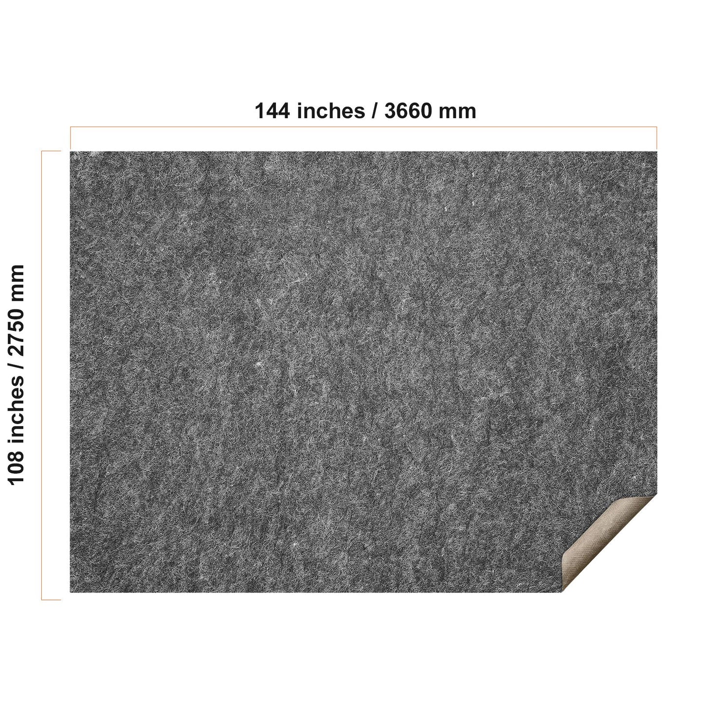 VEVOR Non Slip Rug Pad Gripper 9' x 12' Carpet Mat 0.24" Thick for All Floor