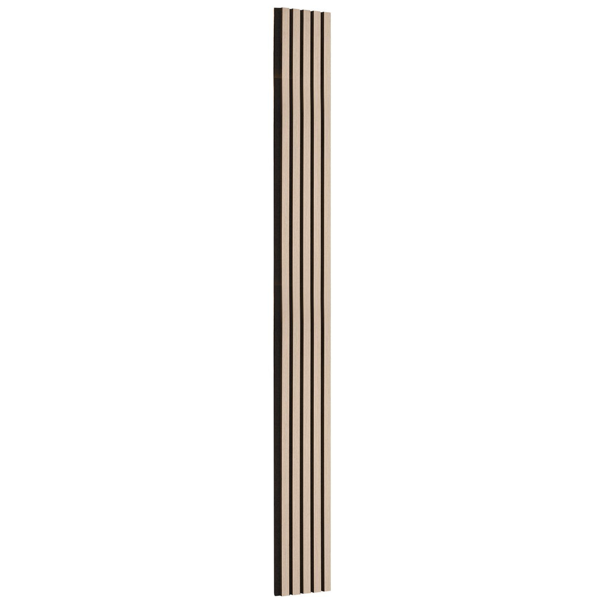 Wood Slat Acoustic Panels, 7.9 x 94.5 inch, MDF Accent Wooden Wall Panels for Modern Interior Wall Decor, Faux Wood Wall Board Panels for Noise Reduction, Silver Wood