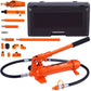 VEVOR 4 Ton Porta Power Kit, Portable Hydraulic Jack with 3.9 ft/1.2 m Oil Hose, Auto Body Frame Repair Kit with Storage Case for Car Repair, Truck, Farm (8800 LBS)