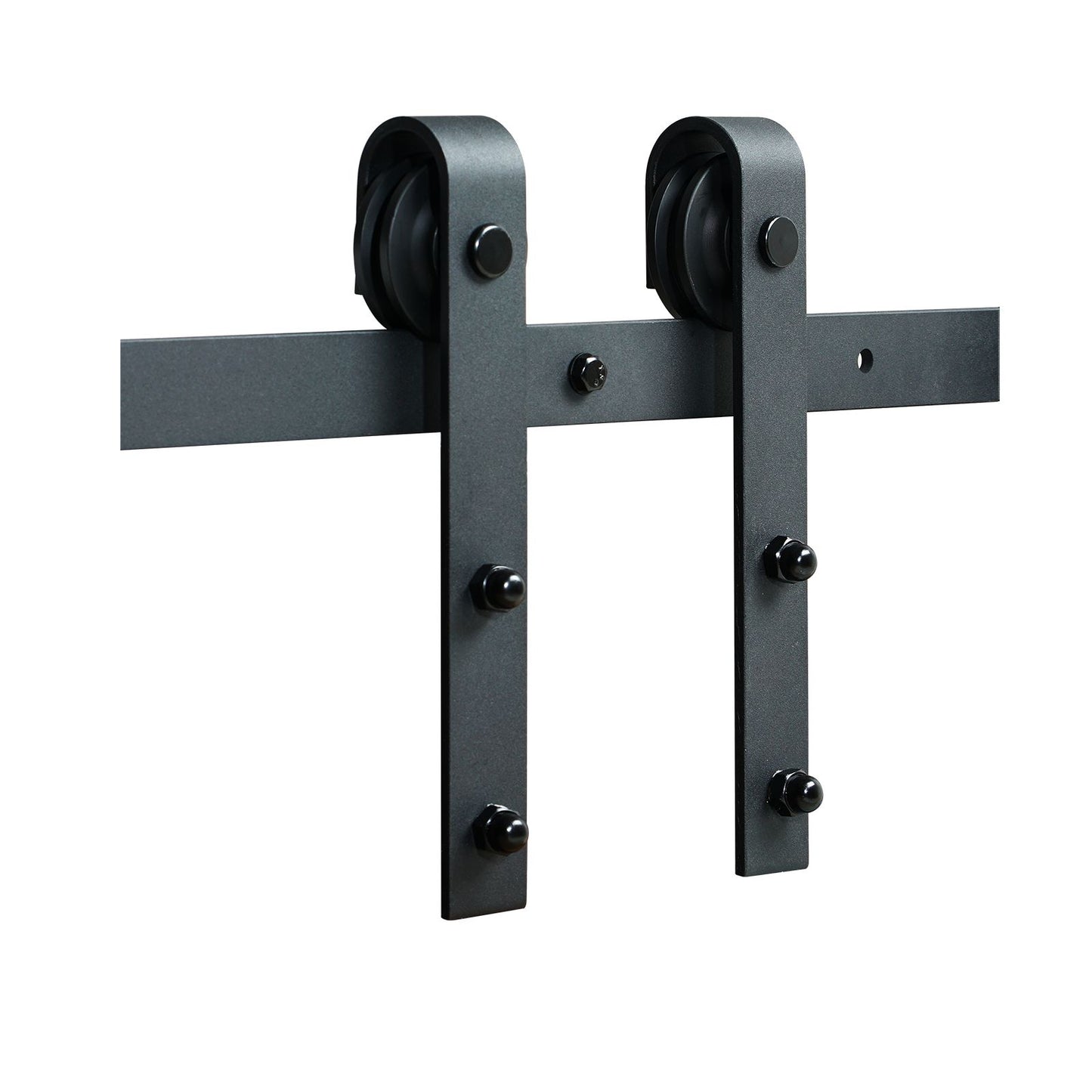 VEVOR 8FT Sliding Barn Door Hardware Closet Track Kit for Single Door J Hanger