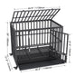 VEVOR 47 Inch Heavy Duty Dog Crate, Indestructible Dog Crate, 3-Door Heavy Duty Dog Kennel for Medium to Large Dogs with Lockable Wheels and Removable Tray, High Anxiety Dog Crate for Indoor & Outdoor