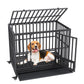 VEVOR 47 Inch Heavy Duty Dog Crate, Indestructible Dog Crate, 3-Door Heavy Duty Dog Kennel for Medium to Large Dogs with Lockable Wheels and Removable Tray, High Anxiety Dog Crate for Indoor & Outdoor