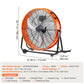 VEVOR Drum Fan 24 Inch High Velocity Industrial Use 3-Speed Timer for Warehouse