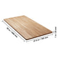 VEVOR Table Top, 55" x 27.6" x 1", 220.5 lbs Load Capacity, Universal One-Piece Particle Board Desktop for Height Adjustable Electric Standing Desk Frame, Rectangular Countertop for Home & Office Desk
