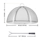 VEVOR Fire Pit Spark Screen Round 36", Reinforced Heavy Duty Steel Metal Cover, Outdoor Firepit Lid, Easy-Opening Top Screen Covers Round with Ring Handle for Outdoor Patio Fire Pits Backyard