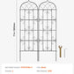 VEVOR 2 Packs Metal Garden Trellis for Climbing Plant Support 71x20 in Rustproof