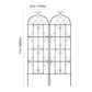 VEVOR 2 Packs Metal Garden Trellis for Climbing Plant Support 71x20 in Rustproof