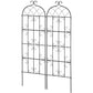 VEVOR 2 Packs Metal Garden Trellis for Climbing Plant Support 71x20 in Rustproof