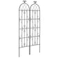 VEVOR 2 Packs Metal Garden Trellis for Climbing Plant Support 71x20 in Rustproof