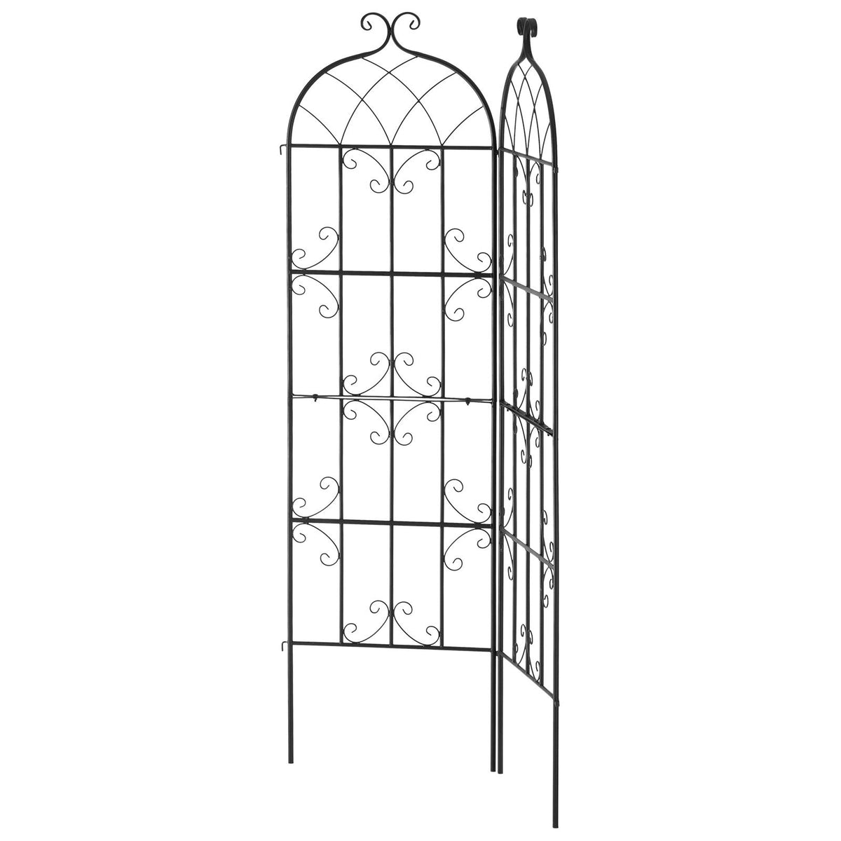 VEVOR 2 Packs Metal Garden Trellis for Climbing Plant Support 71x20 in Rustproof
