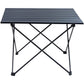 VEVOR Folding Camping Table, Outdoor Portable Side Tables, Lightweight Fold Up Table, Aluminum Alloy Ultra Compact Work Table with Carry Bag, For Cooking, Beach, Picnic, Travel, 22.2x15.9 inch, Black