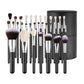 34-Piece Makeup Brush Set, Professional Brushes Kit for Foundation Blending Eyeshadow Concealer Blush - with Soft Bristles, Ergonomic Wood Handle, Travel-Friendly Case Included