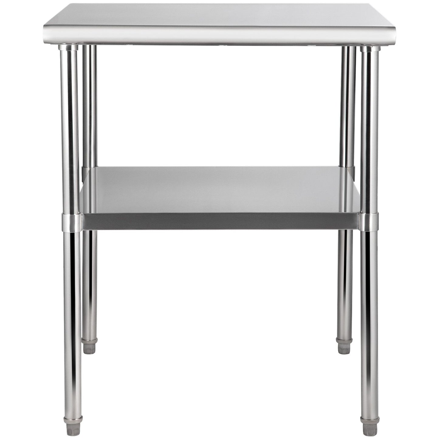 VEVOR Stainless Steel Work Prep Table Commercial Food Prep Table 30x30x36in