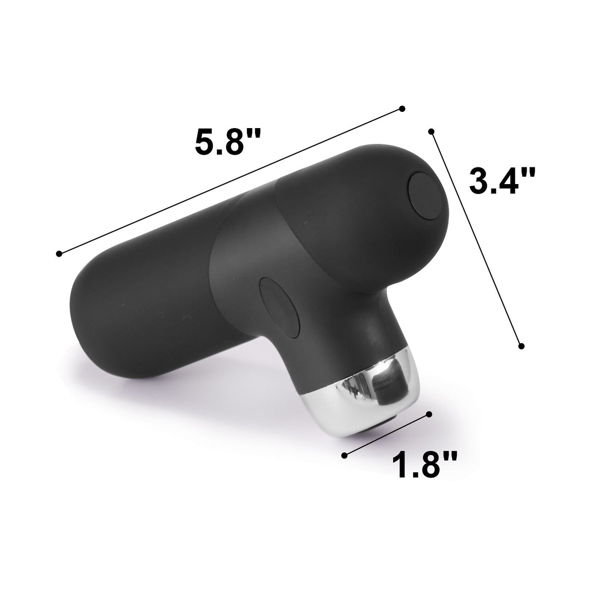 VEVOR Massage Gun Deep Tissue, Percussion Muscle Massager for Athletes - with 4 Speed Levels & 4 Massage Heads, 7.4V 2500mAh Batteries, Handheld Mini Massage Gun for Pain Relief, Muscle Relaxation