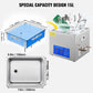 Vevor Powerful Stainless Steel 13.5-15 L Liters Ultrasonic Cleaner 360W Digital Heater Timer
