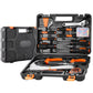 VEVOR Tool Kit 132 Piece General Household Hand Tool Set with Portable Tool Case