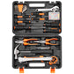 VEVOR Tool Kit 132 Piece General Household Hand Tool Set with Portable Tool Case