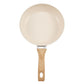 Frying Pan Skillet, Aluminum Egg Fry Pans, 3 Pcs (200, 240, 280 mm), Nonsitck Ceramic Heavy-Duty Skillets with Heat-Resistant Handle, Chef's Kitchen Cookware for Gas, Electric, Induction, Beige