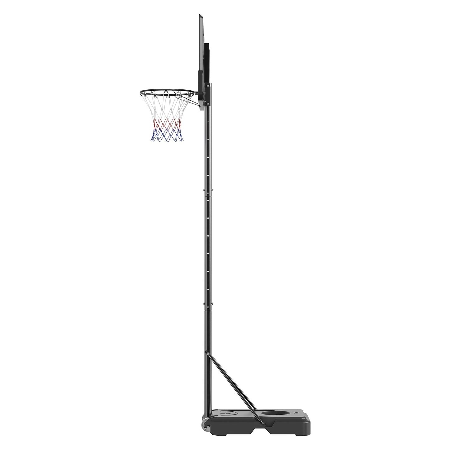 VEVOR Basketball Hoop, 4-10 ft Adjustable Height Portable Backboard System, 44 inch Basketball Hoop & Goal, Kids & Adults Basketball Set with Wheels, Stand, and Fillable Base, for Outdoor/Indoor