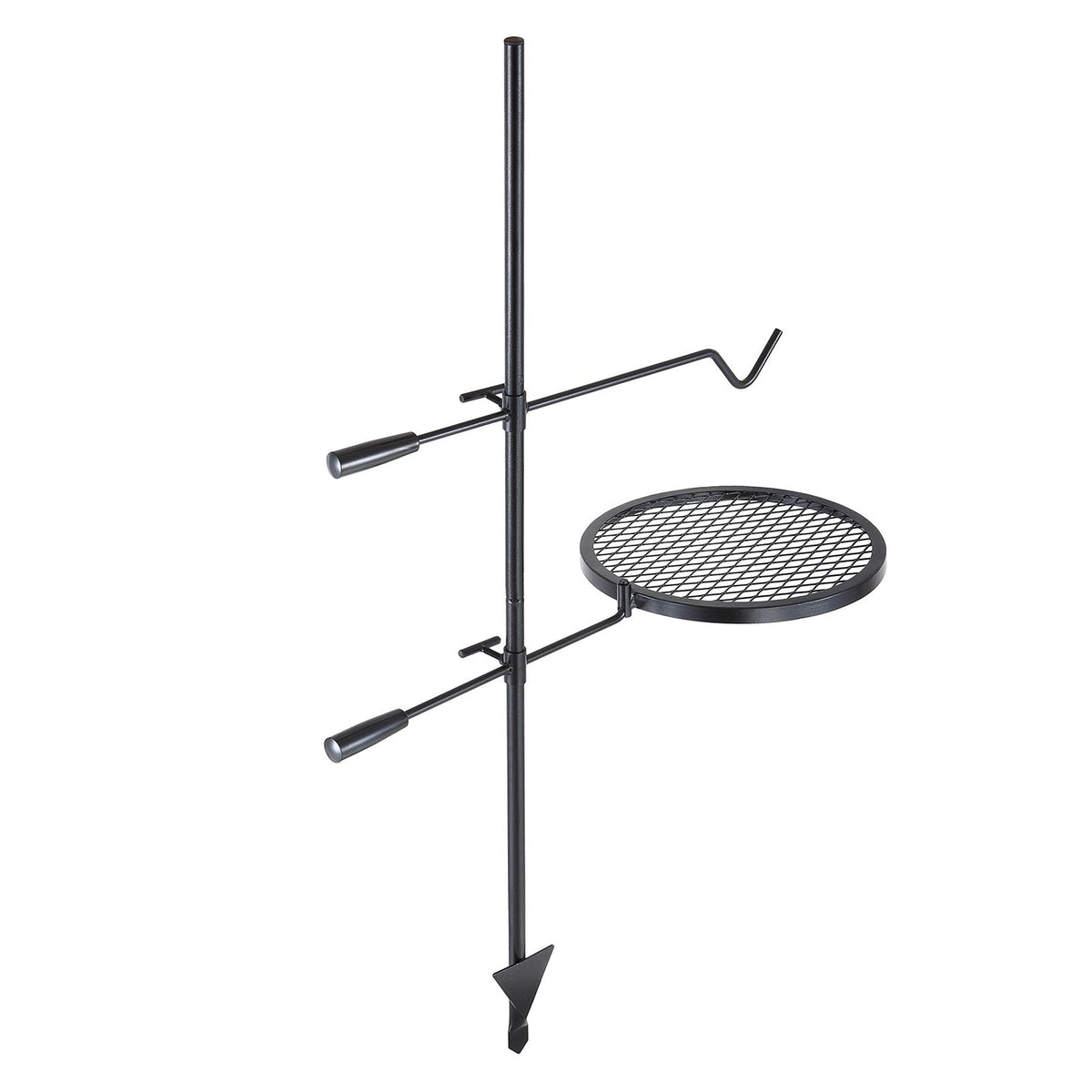 Swivel Campfire Grill Heavy Duty Steel Open Fire Cooking Grate Adjustable