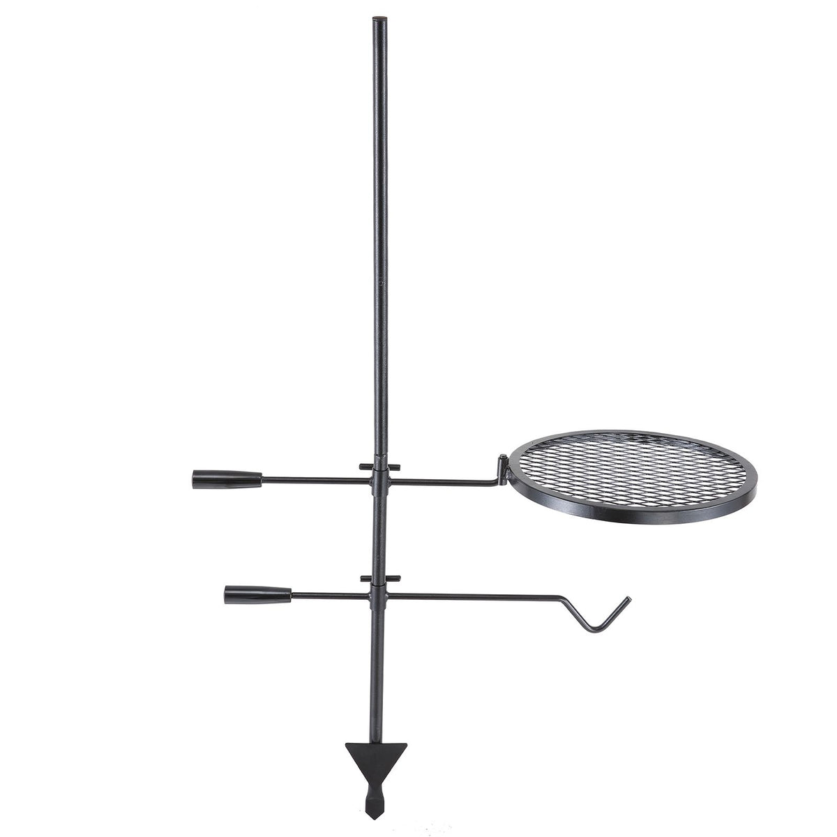 Swivel Campfire Grill Heavy Duty Steel Open Fire Cooking Grate Adjustable