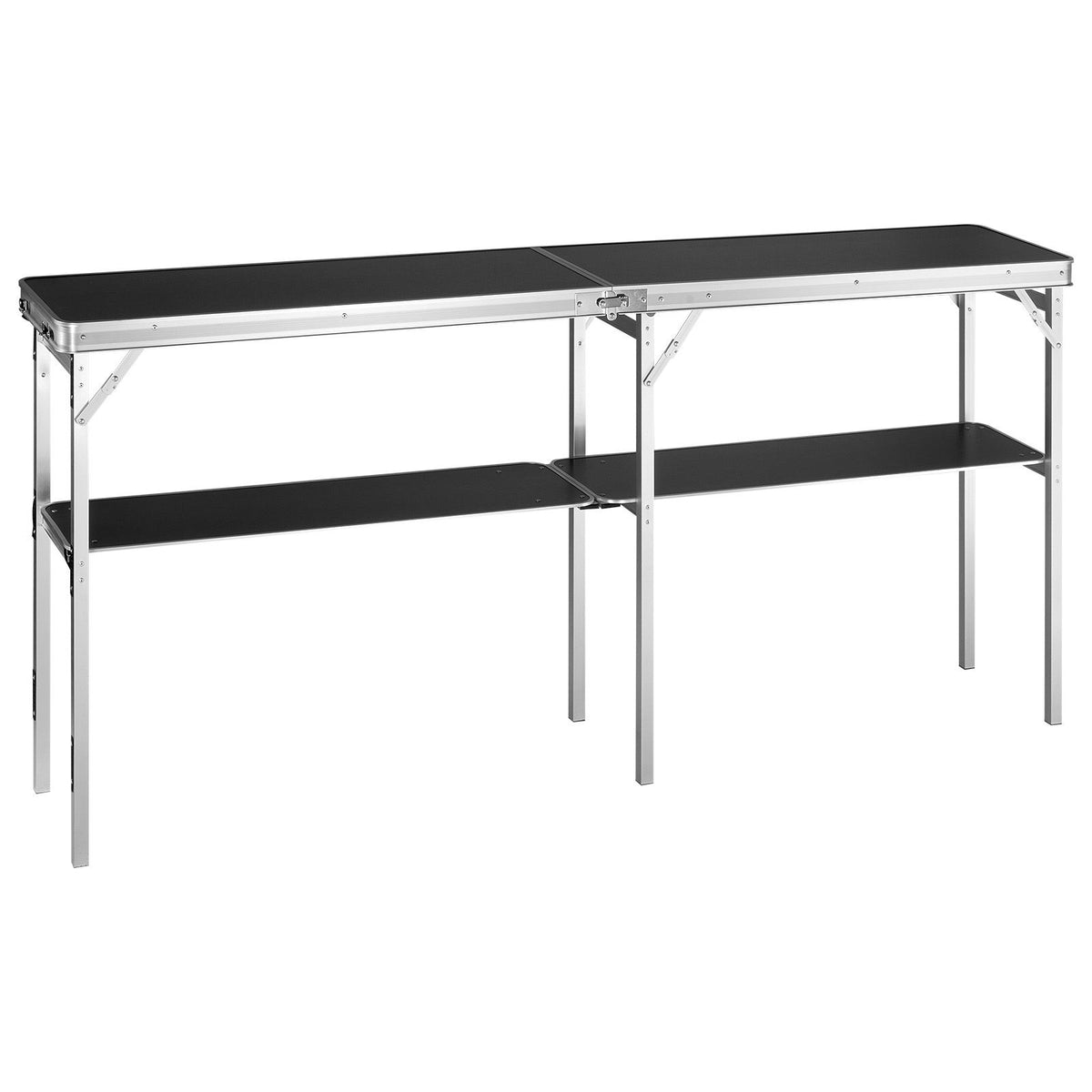 Extra Long Folding Portable Bar Table - Tradeshow Podium Table for Indoor