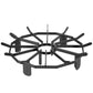 VEVOR Log Grate, 27 inch Heavy Duty Wheel Fire Grate with 6 Support Legs, Solid Powder-coated Steel Bars, Log Firewood Burning Rack Holder for Wood Stove and Outdoor Camping Fire Pit