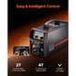 Pro MIG Welder, 200Amp Pluse Mig Welding Machine, 5-in-1 Synergic Welder Machine MIG Pluse/Gas MIG/Flux Core MIG/Stick/Lift TIG with IGBT Inverter Technology and LCD Screen Display
