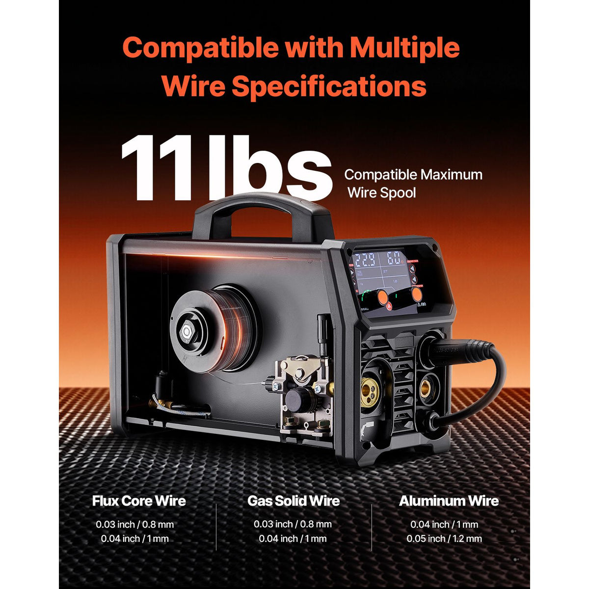 Pro MIG Welder, 200Amp Pluse Mig Welding Machine, 5-in-1 Synergic Welder Machine MIG Pluse/Gas MIG/Flux Core MIG/Stick/Lift TIG with IGBT Inverter Technology and LCD Screen Display