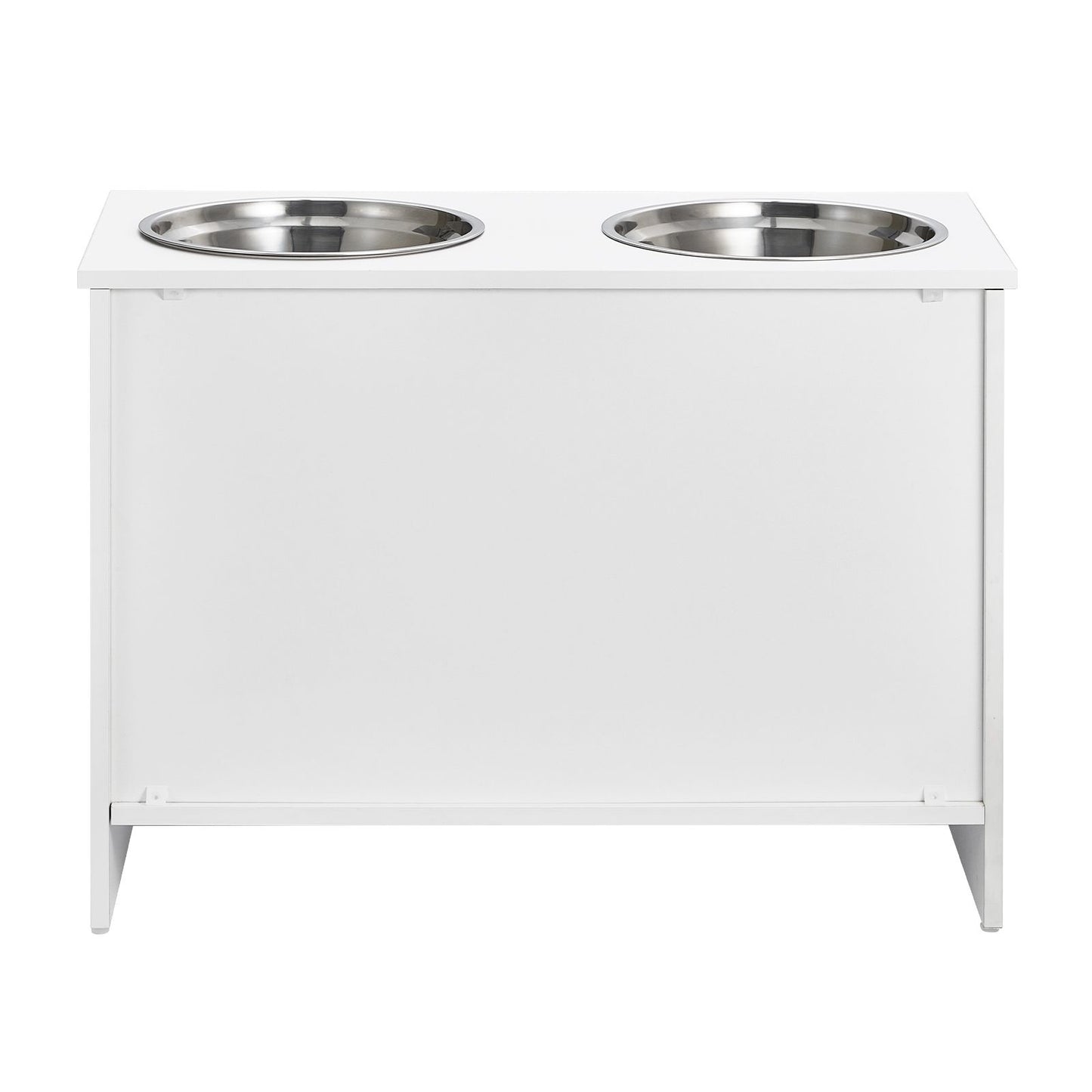 VEVOR Pet Feeding Station w/ 2 Elevated Dog Bowls Dog Food & Toy Storage Cabinet