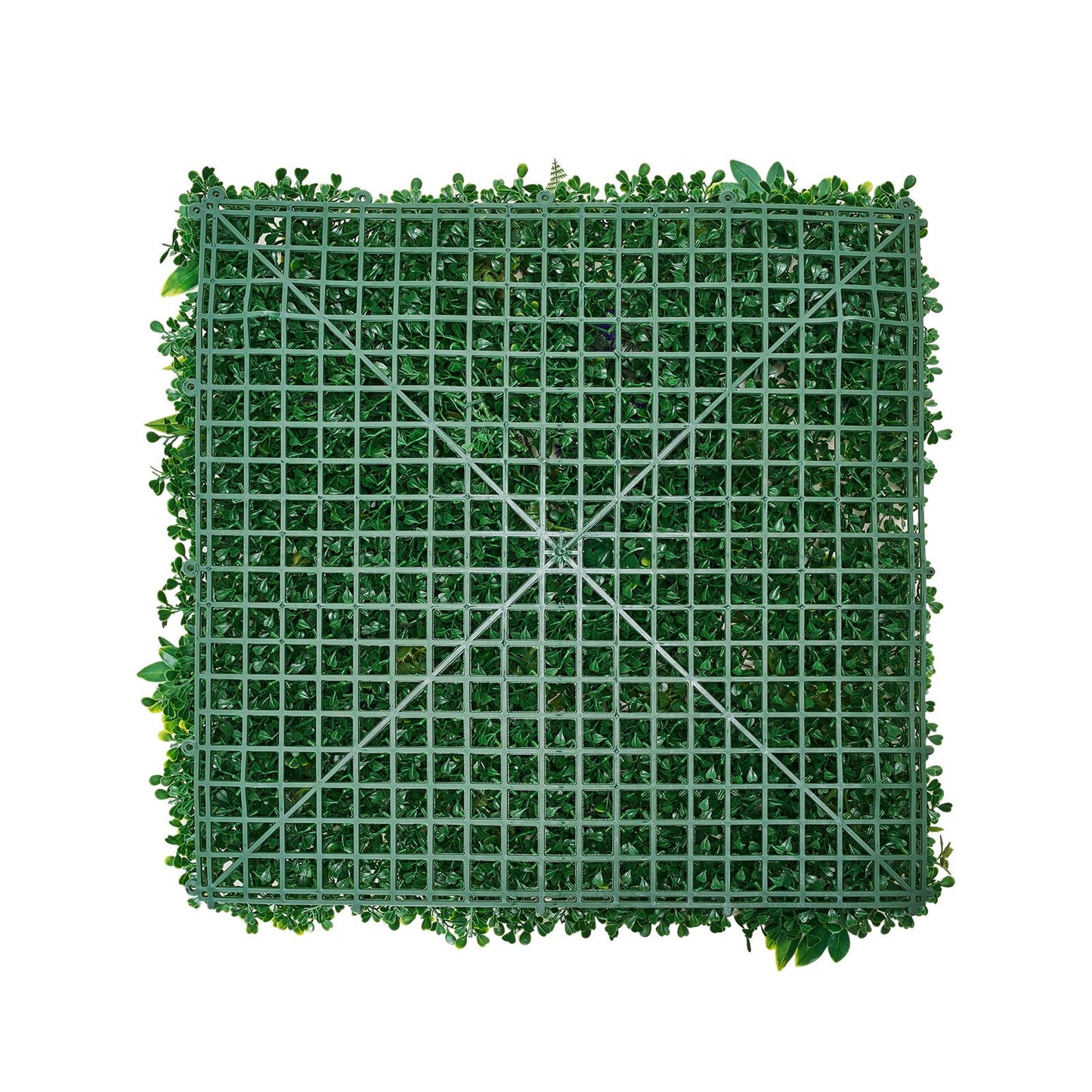 VEVOR Artificial Grass Wall Panels, 12 PCS 20 x 20 inch, 3D Combination Greenery Boxwood  Panel for Indoor Outdoor Green Decor & Ivy Fence Covering, Privacy Backdrop Wall Hedge Screen for Garden
