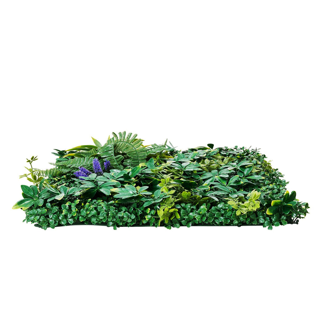 VEVOR Artificial Grass Wall Panels, 8 PCS 20 x 20 inch, 3D Combination Greenery Boxwood Panel for Indoor Outdoor Green Decor & Ivy Fence Covering, Privacy Backdrop Wall Hedge Screen for Garden