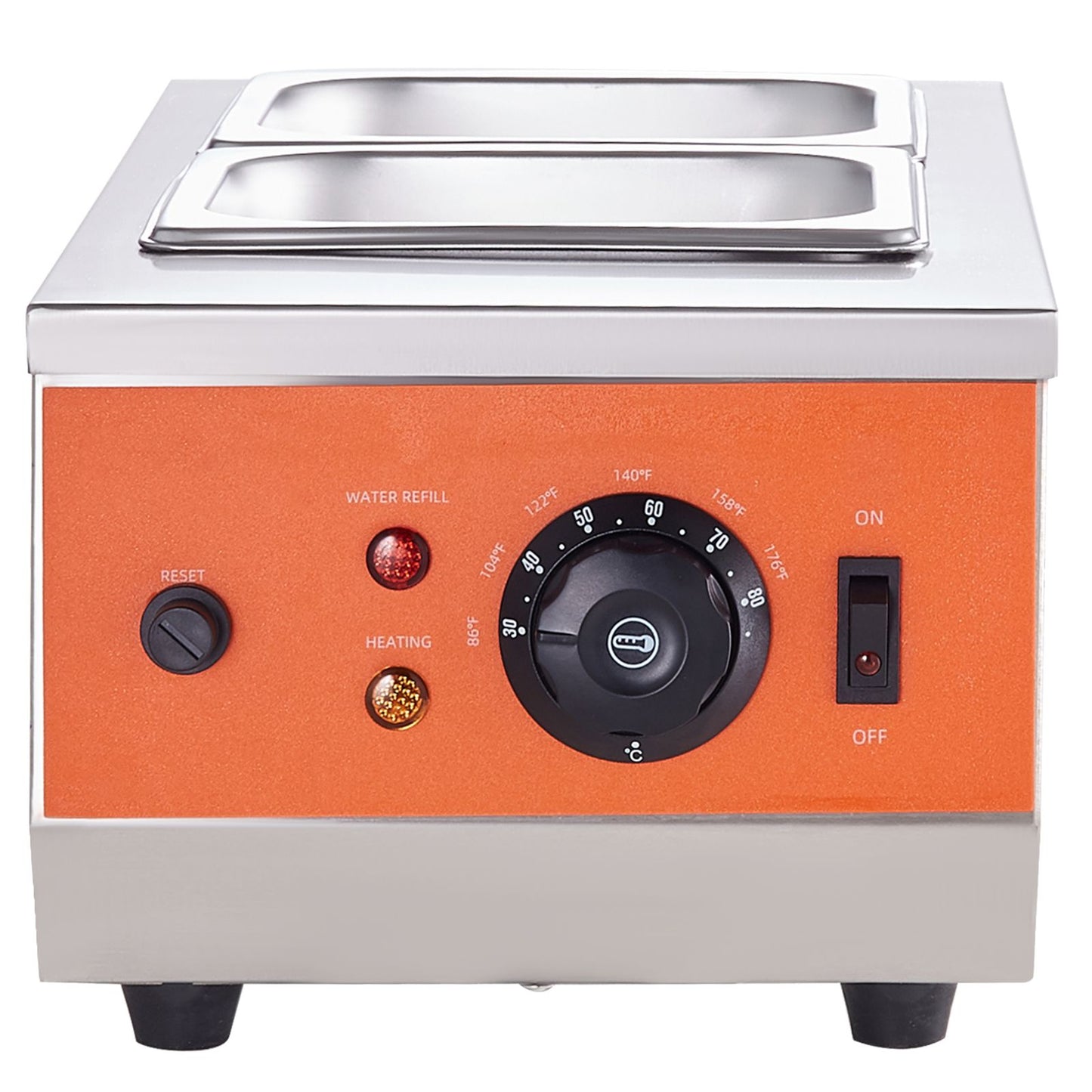 VEVOR Chocolate Tempering Machine, 2 Tanks Chocolate Melting Pot with TEMP Control, 800W Stainless Steel Electric Commercial Food Warmer For Chocolate/Milk/Cream Melting and Heating