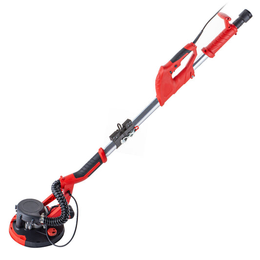VEVOR Drywall Sander 750W Electric, Electric Sander Variable Speed 800-1750RPM, Drywall Sander Foldable Sheetrock Sander, with Telescope Handle ,Vacuum Bag Drywall Sanders 6 Sand Pads