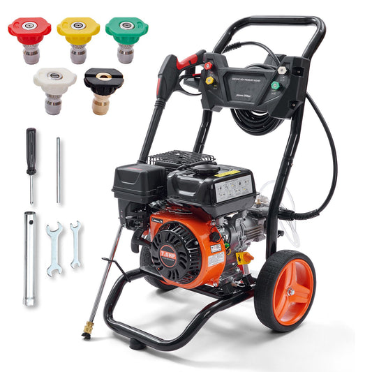 VEVOR Gas Pressure Washer Gas Powered Washer 3400 PSI 2.6 GPM 210cc 5 Nozzles