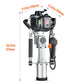VEVOR 37.77cc Gas-Powered T Post Driver 4-Stroke Fence Piling Pounder w/ 3 Head