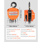 Hand Chain Hoist, 3 Ton Capacity, Manual Chain Block with Upgrade G80 Galvanized Chain, 3 m Lifting Height, Heavy Duty Pulley Hoist for Garage Warehouse Automotive Machinery, Orange
