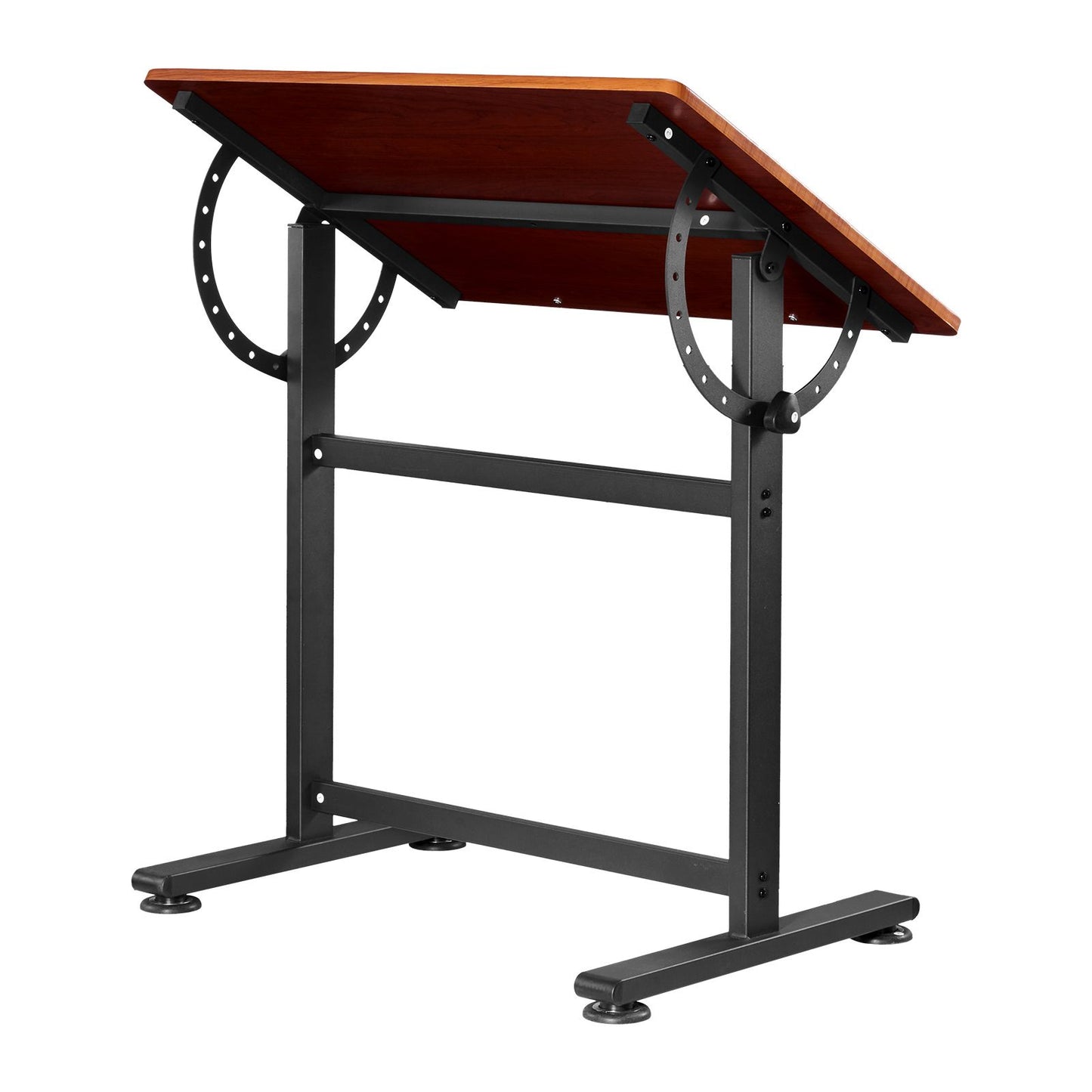 VEVOR Drafting Table Adjustable 0°–90° Tilt Wooden Drawing Desk with H-Frame