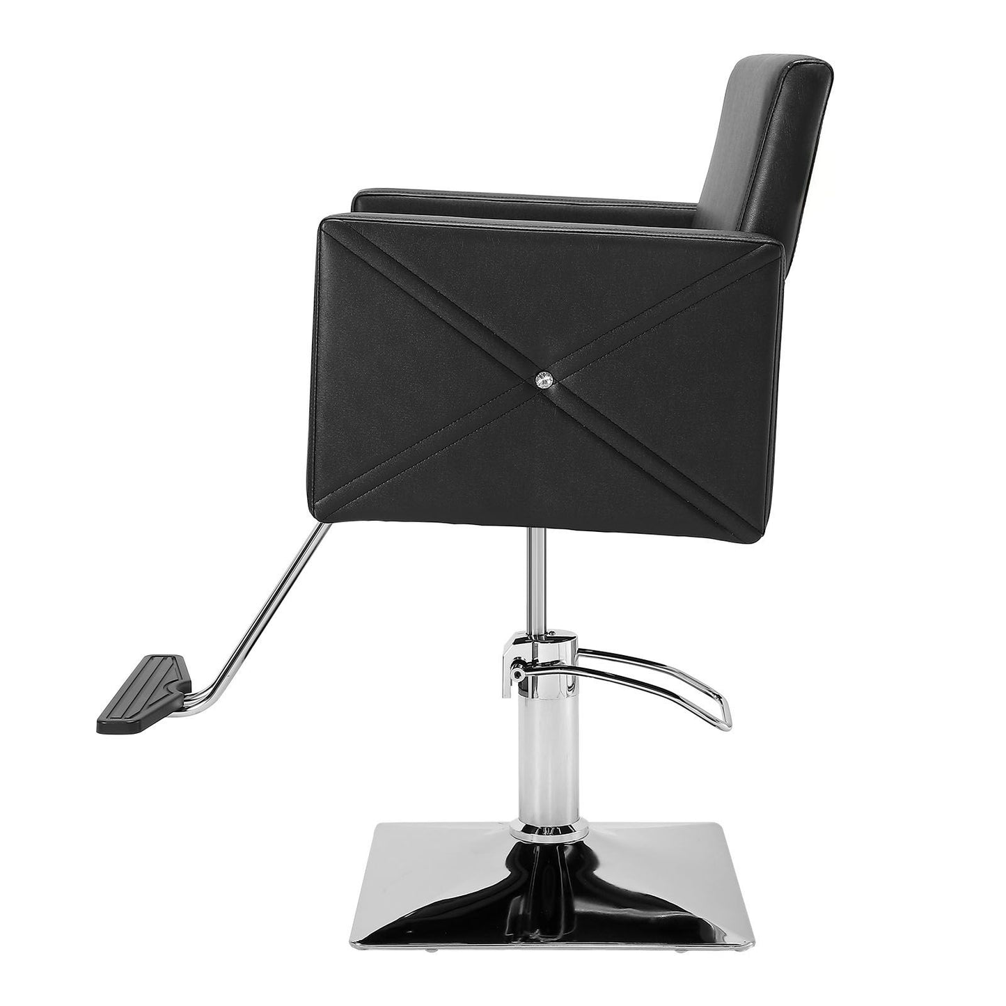 VEVOR Salon Chair, Barber Chair for Hair Stylist, Styling Chair with Heavy Duty Hydraulic Pump, Swivel Hair Salon Chair with Footrest for Beauty Spa Shampoo, Max Load Weight 330 lbs, Black
