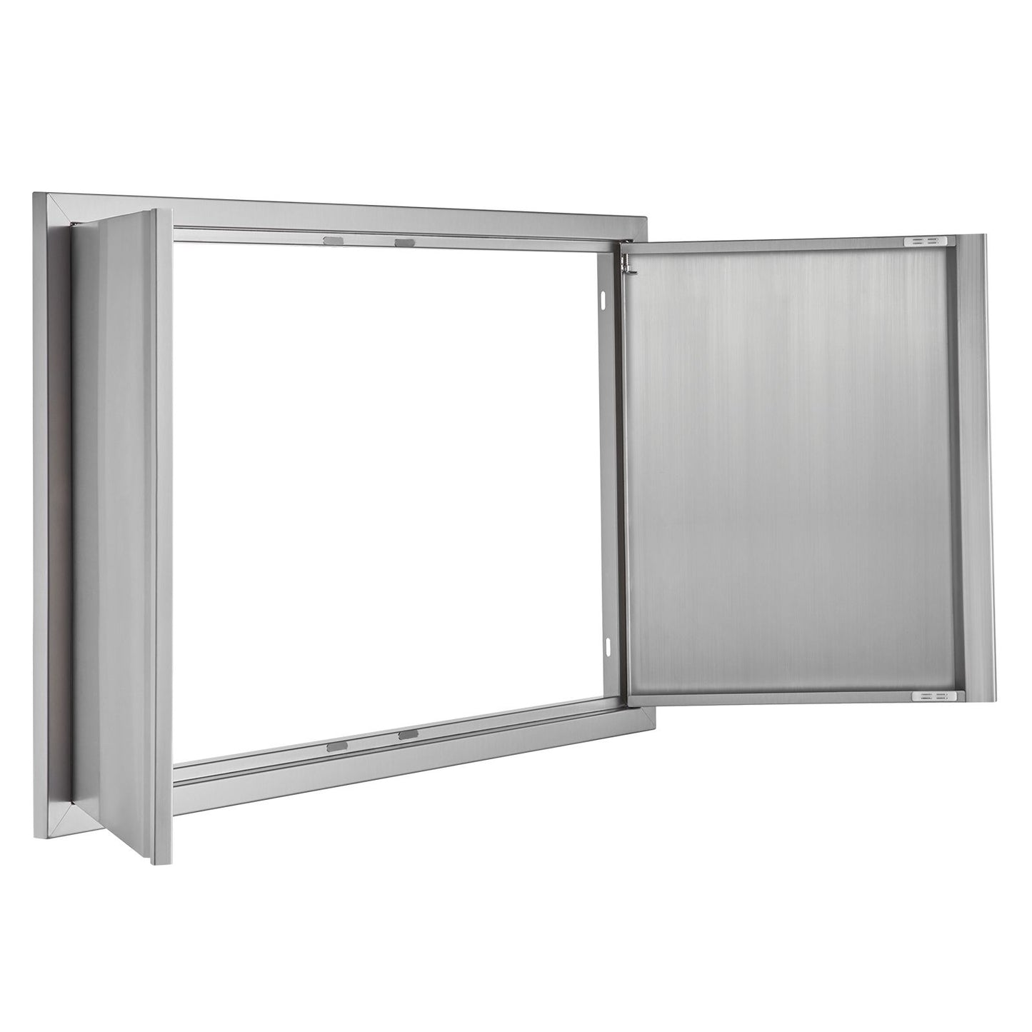 VEVOR BBQ Access Door, 914x610 mm Double Outdoor Kitchen Door, Stainless Steel Flush Mount Door, Wall Vertical Door with Recessed Handles , for BBQ Island, Grilling Station, Outside Cabinet