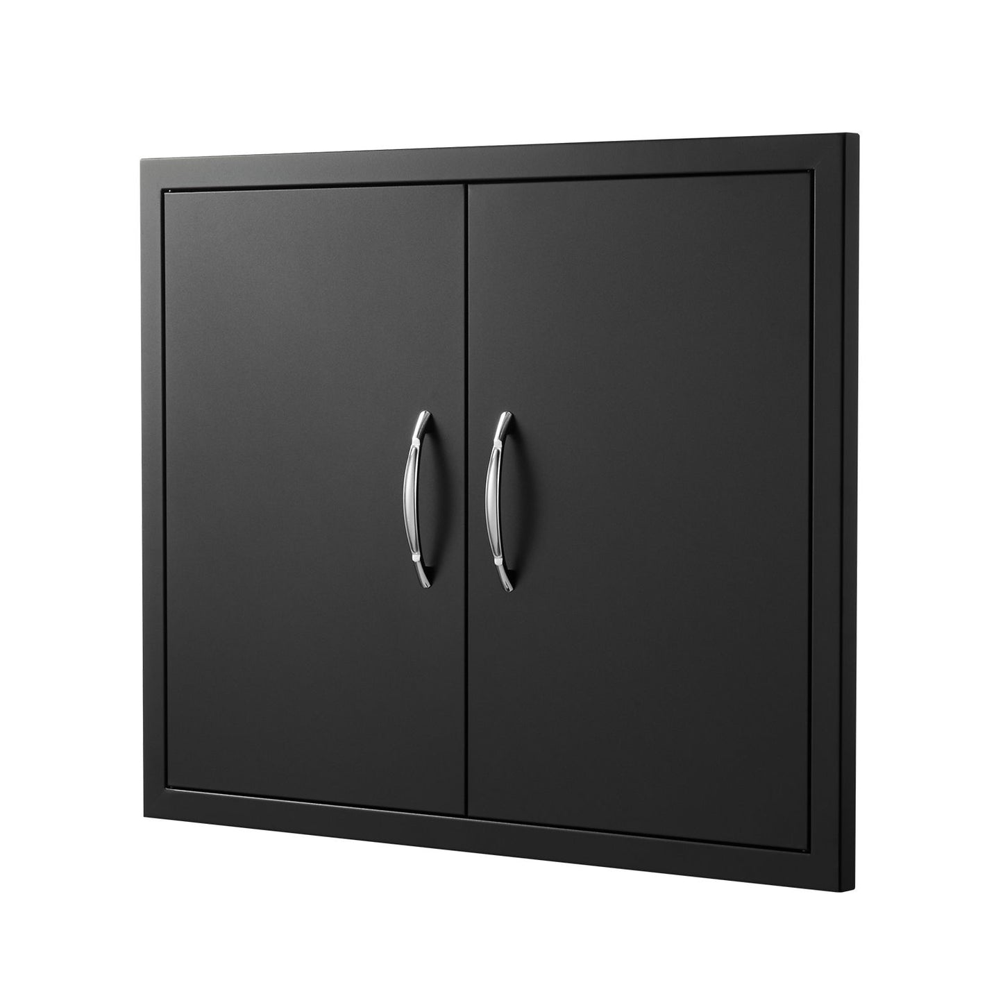VEVOR BBQ Access Door, 788x610 mm Double Outdoor Kitchen Door, Cold Plate Flush Mount Door, Wall Vertical Door with Handles, for BBQ Island, Grilling Station, Outside Cabinet