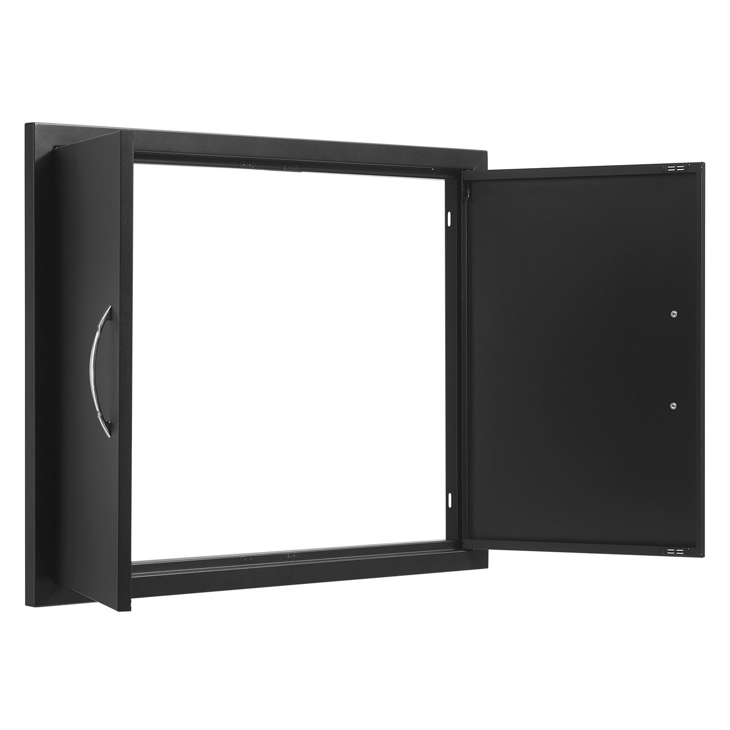 VEVOR BBQ Access Door, 788x610 mm Double Outdoor Kitchen Door, Cold Plate Flush Mount Door, Wall Vertical Door with Handles, for BBQ Island, Grilling Station, Outside Cabinet