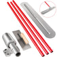 Vevor Bull Float Concrete Float 900x200mm Concrete Tool, Trowel Float Handle & Bracket